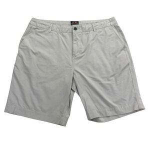 Faherty Shorts Mens 36 Gray Chino Microfiber Stretch Drawstring 9 Inseam All Day